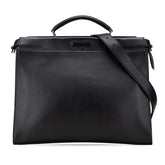 フェンディ セレリア ピーカブー フィット ビジネスバッグ ショルダーバッグ 2WAY 7VA406 ブラック レザー メンズ FENDI 【中古】